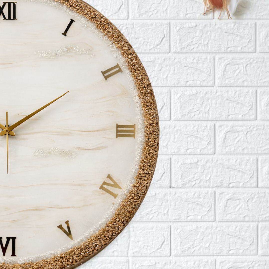 Bronze Ring  Silent Clock 27 Inches