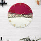 Pink Crown Silent Wall Clock 27 Inches