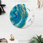 Neptune Resin Clock 17.5 Inches