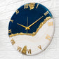 The Blue Peak Resin Clock 17.5 inches
