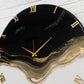 Ticking Thunder clock 17.5 Inches BLACK WHITE