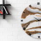 Choco Falls Handmade Resin Silent Wall Clock 27 Inches