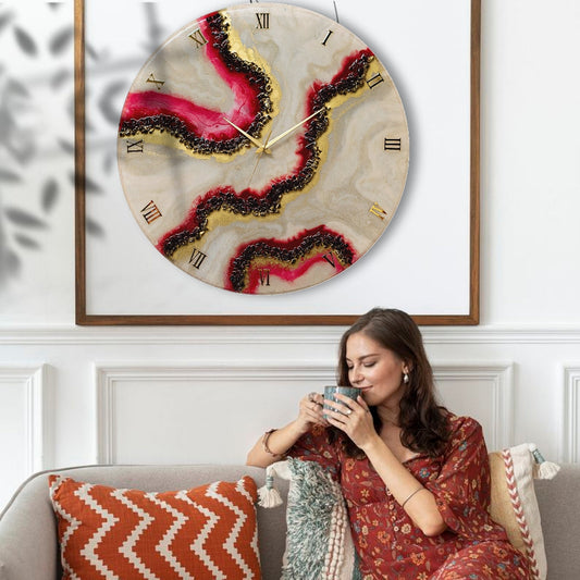 Cherry Slush Wall Clock 27 Inches