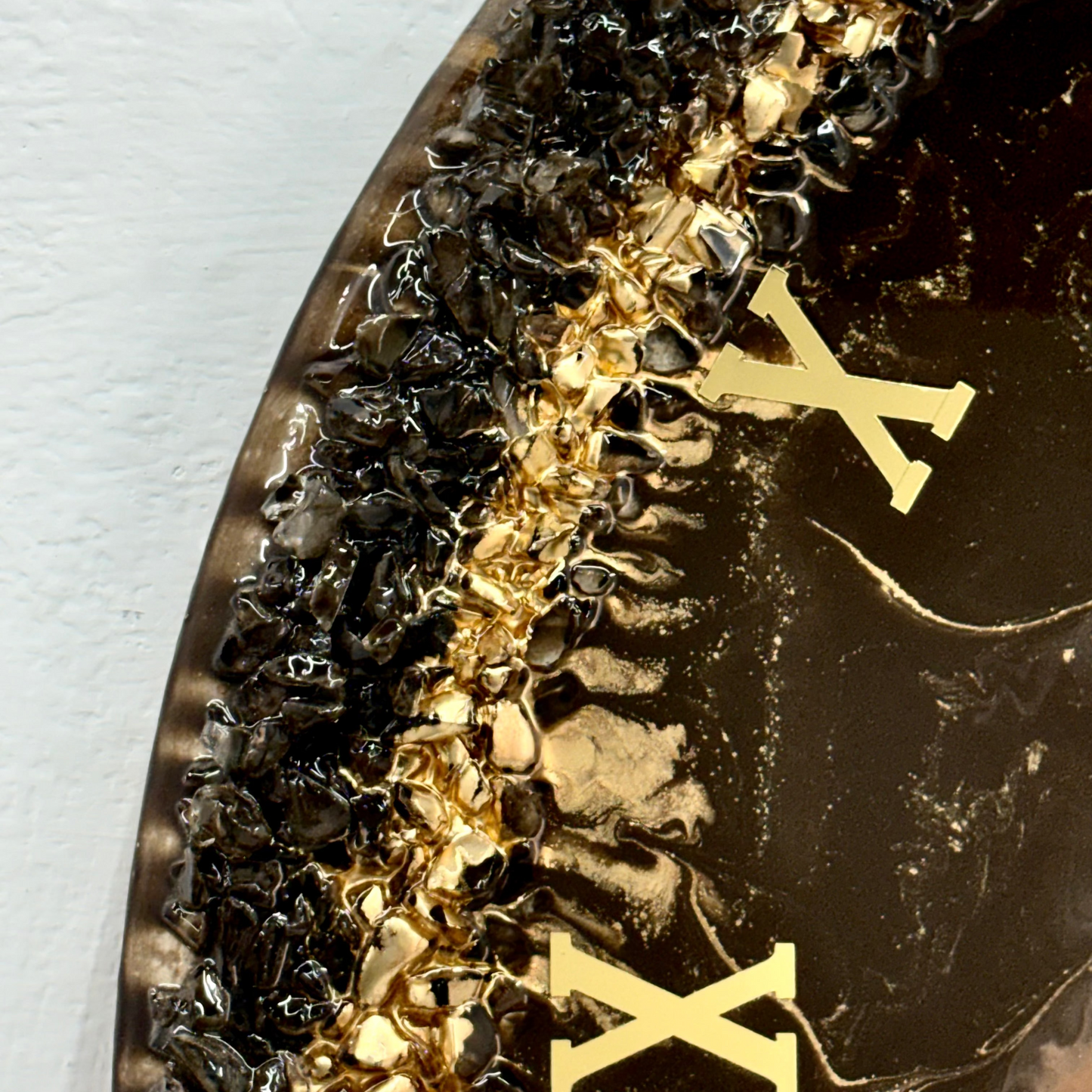 Mocha Clock 27 inches