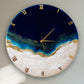 Silent Thunder Wall Clock Royal Blue 27 Inches