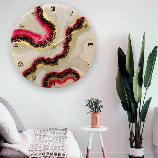 Cherry Slush Wall Clock 27 Inches