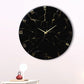 Black Marble Finish Silent Wall Clock 27 Inches