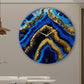 Blue Geode Wall Clock 27 Inches