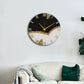 Black Peak Handmade Resin Clock 17.5 Inches