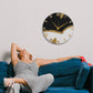 Black Peak Handmade Resin Clock 17.5 Inches