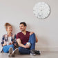 Silver Dust Handmade Resin Clock 17.5 Inches
