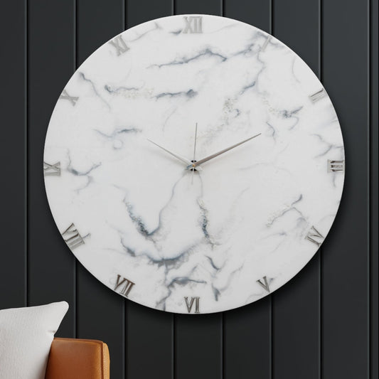 Silver Dust Silent Clock 27 inches