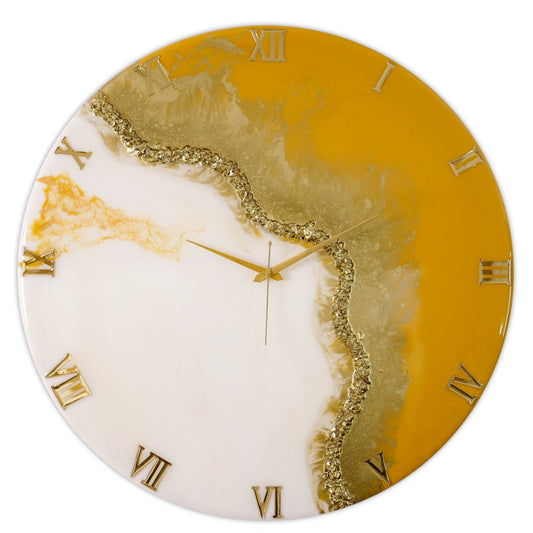 Fire Medium Size Silent Clock 17.5 Inches
