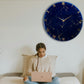 Blue Storm Silent Resin Wall Clock 27 Inches