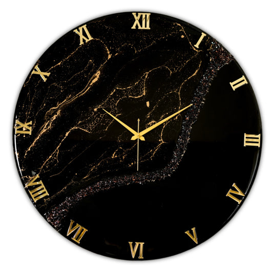 Black Stunner Medium Size Clock 17.5 Inches