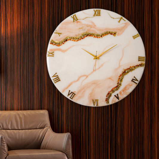 Flames Large Silent Wall Clock 27 Inches