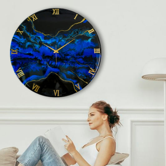 Deep Ocean Silent Wall Clock 27 Inches