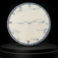 Silver Ring Large Silent Wall Clock 27 Inches