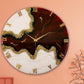 Maroon Stunner Silent Wall Clock 27 Inches