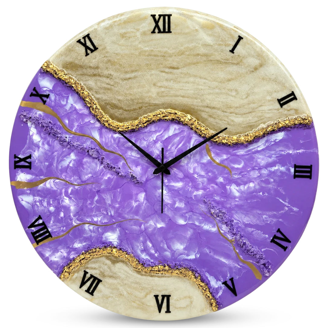 Purple Majesty Clock 27 inches