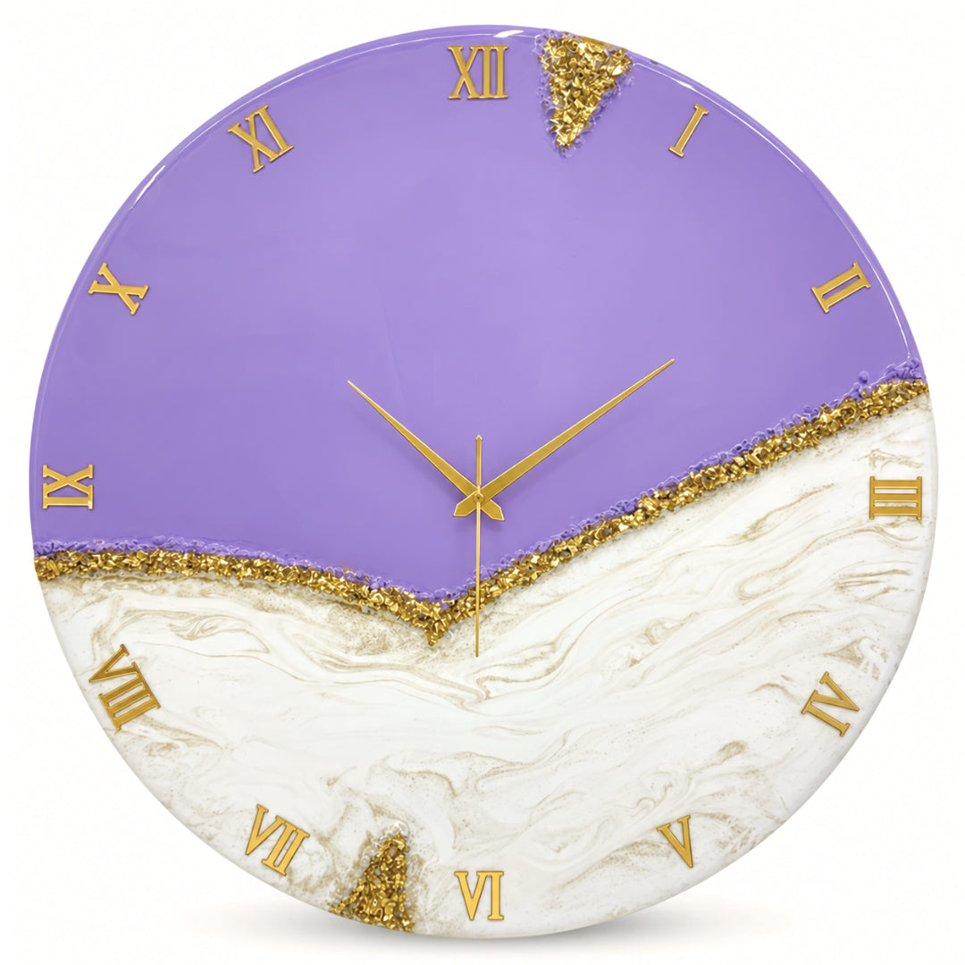 Purple Stone Clock 27 inches