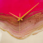 Pretty Pink Medium Size Silent Clock 17.5 inches