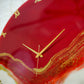 Red Stunner Large Silent Wall Clock 27 Inches