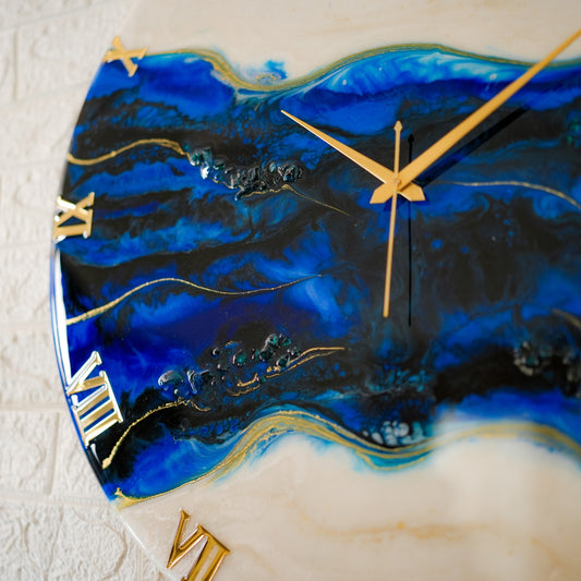 Blue Pond Silent Wall Clock 27 Inches