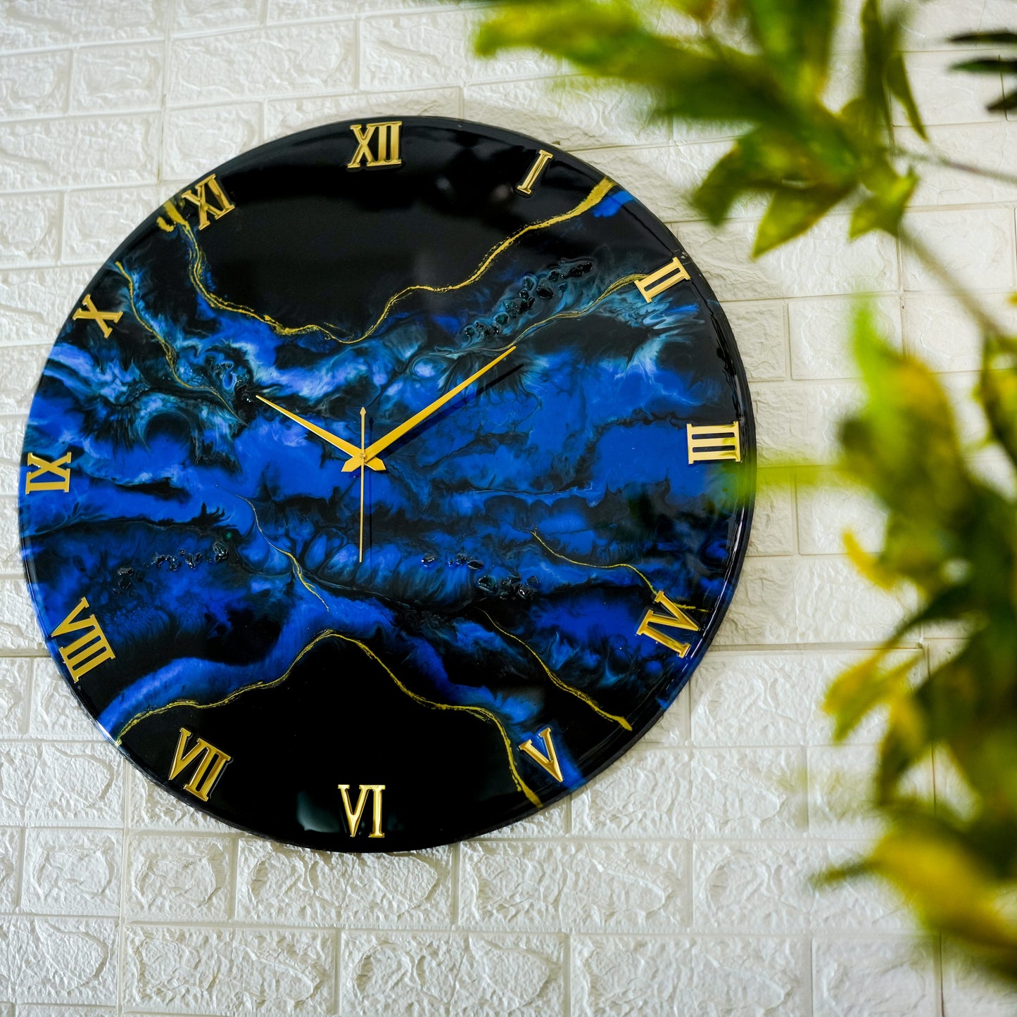 Deep Ocean Silent Wall Clock 27 Inches