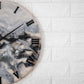Black & White Medium Size Silent Clock 17.5 Inches