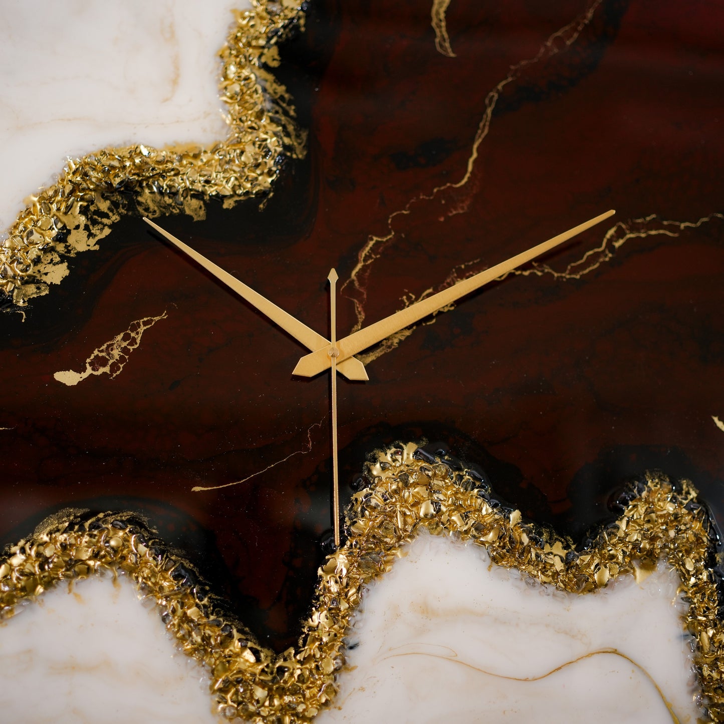 Maroon Stunner Silent Wall Clock 27 Inches
