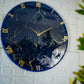 Blue Storm Medium Size Silent clock 17.5 Inches