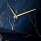 Blue Storm Medium Size Silent clock 17.5 Inches