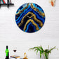 Blue Geode Wall Clock 27 Inches