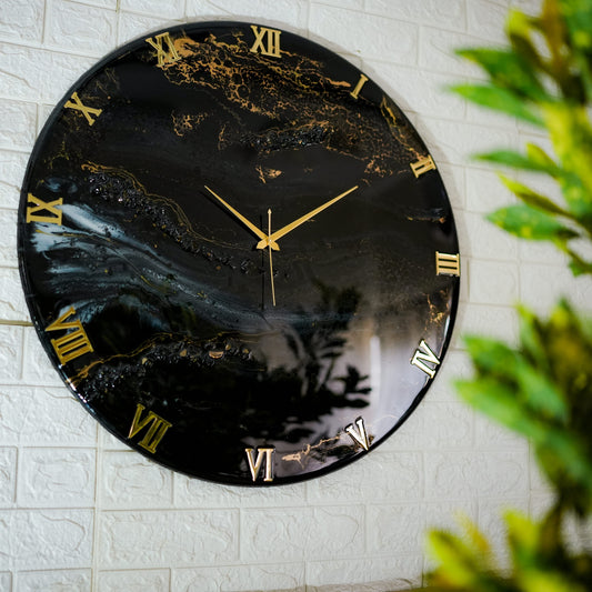 Black Desert Medium size Silent Clock 17.5 Inches