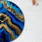Blue Geode Wall Clock 27 Inches