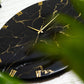 Black Marble Finish Silent Wall Clock 27 Inches