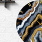 Black Geode Wall Clock 27 Inches