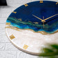 Silent Thunder Wall Clock Royal Blue 27 Inches