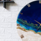 Silent Thunder Wall Clock Royal Blue 27 Inches