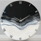 Silver Waves Silent Clock 17.5 inches
