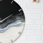 Silver Waves Silent Clock 17.5 inches
