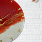 Red Stunner Large Silent Wall Clock 27 Inches