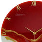 Red Stunner Medium Size Silent Clock 17.5 Inches