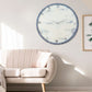 Silver Ring Large Silent Wall Clock 27 Inches