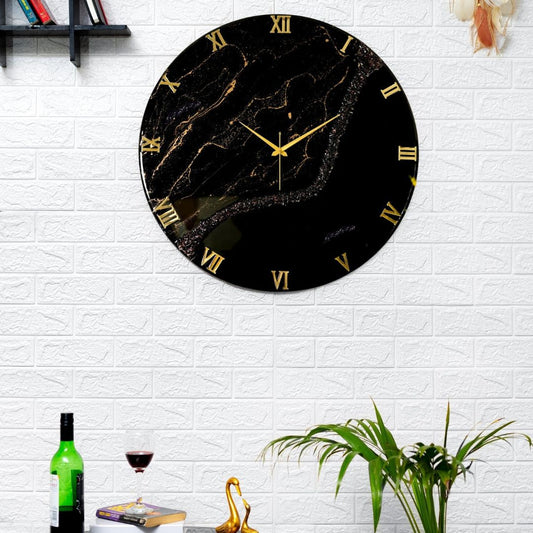 Black Stunner Silent Wall Clock 27 Inches
