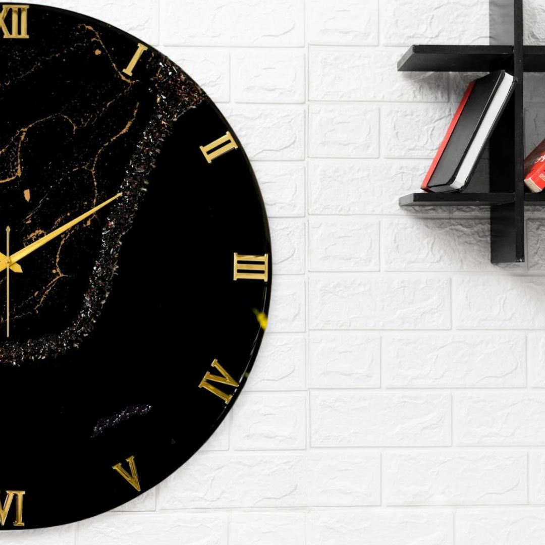 Black Stunner Silent Wall Clock 27 Inches