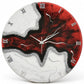 Crimson rift Silent Clock 17.5 inches