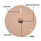 Caramel Gold Clock 27 inches