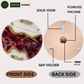 Wine Geode Silent Resin Clock 27 Inches